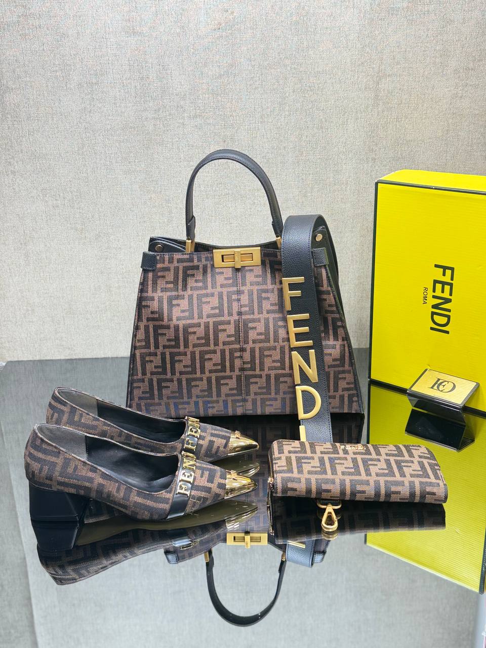 Bag, Shoes, Wallet Combine