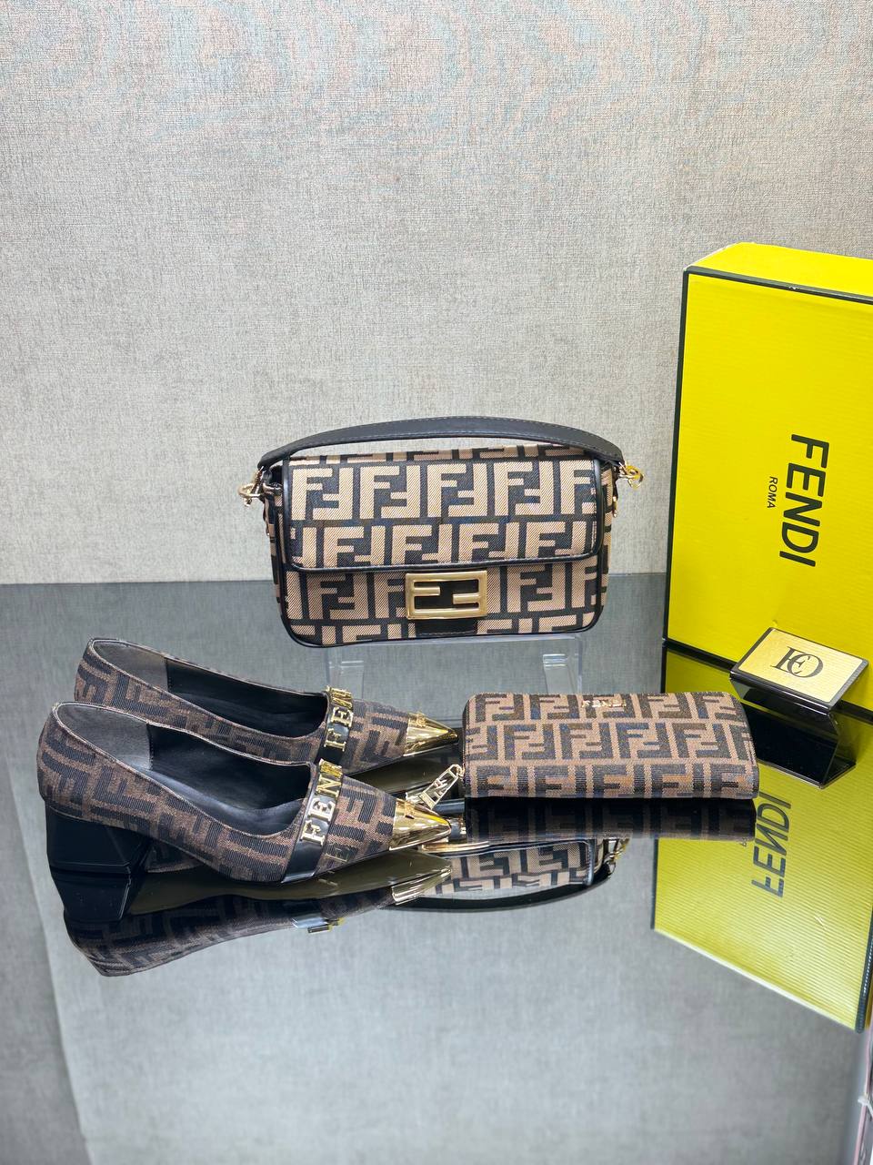 Bag, Shoes, Wallet Combine