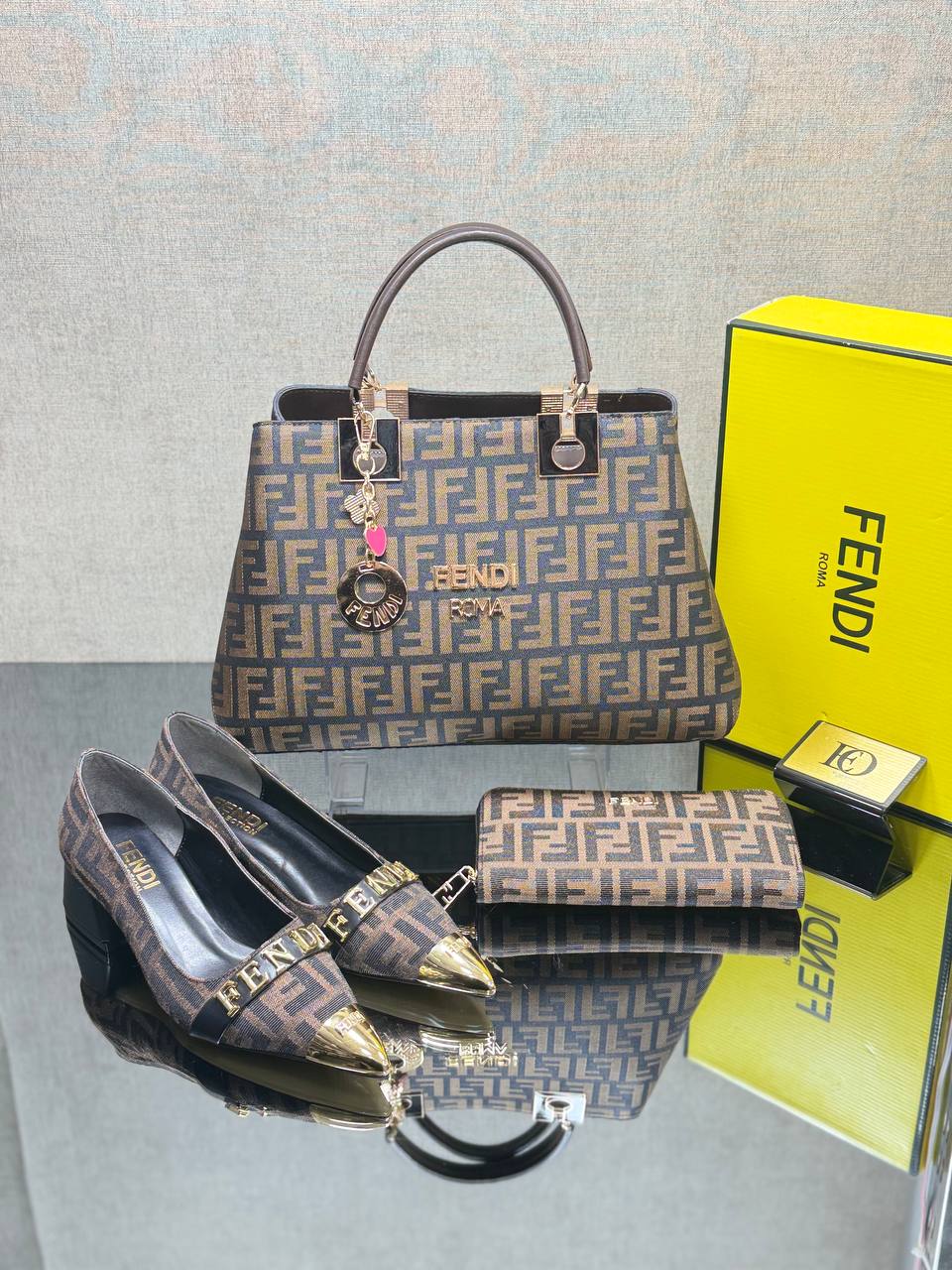 Bag, Shoes, Wallet Combine
