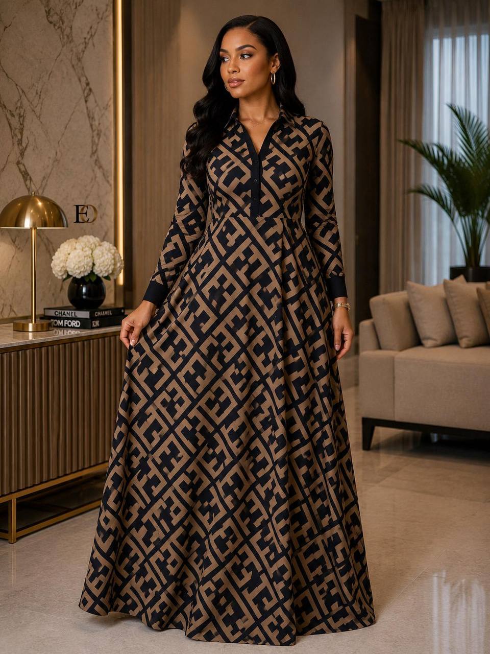DRESS  LONG SHIRT EMBROIDERED