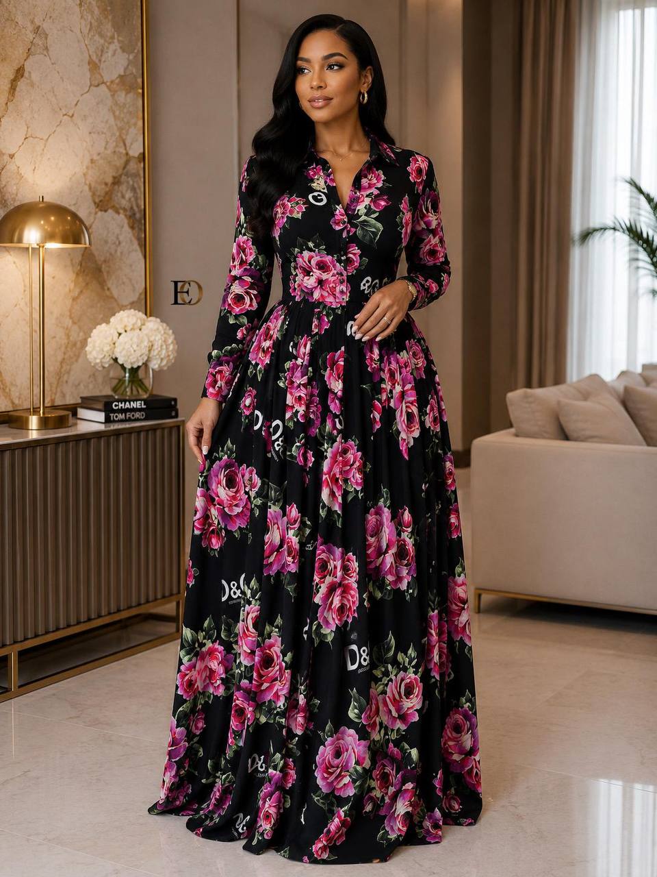 DRESS  LONG SHIRT EMBROIDERED