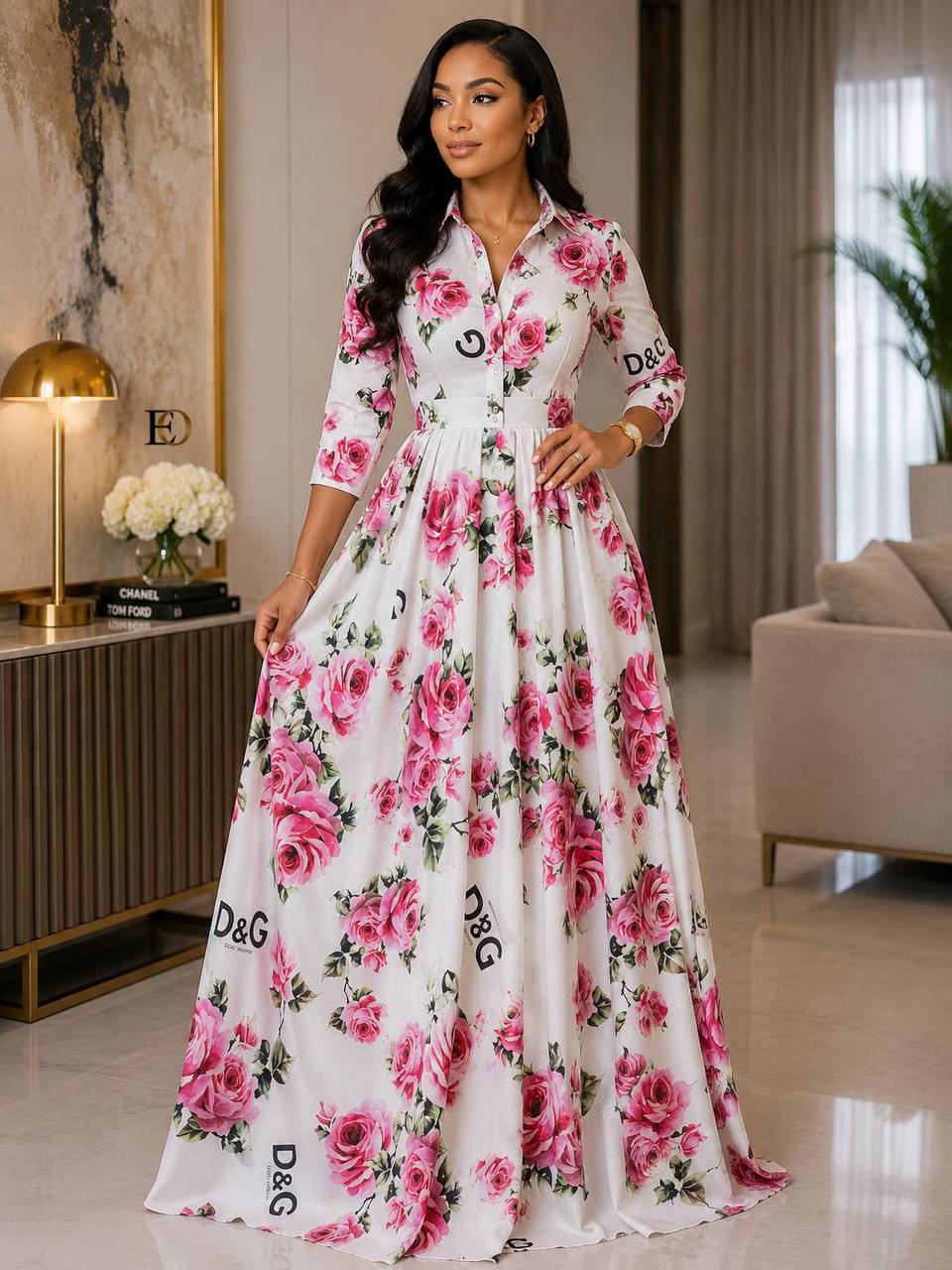 DRESS  LONG SHIRT EMBROIDERED