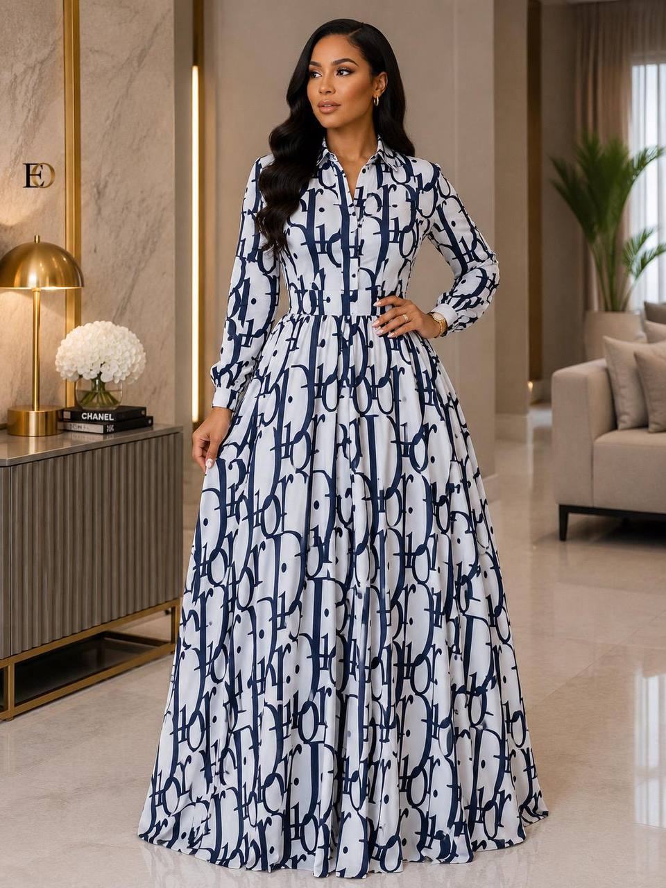 DRESS  LONG SHIRT EMBROIDERED