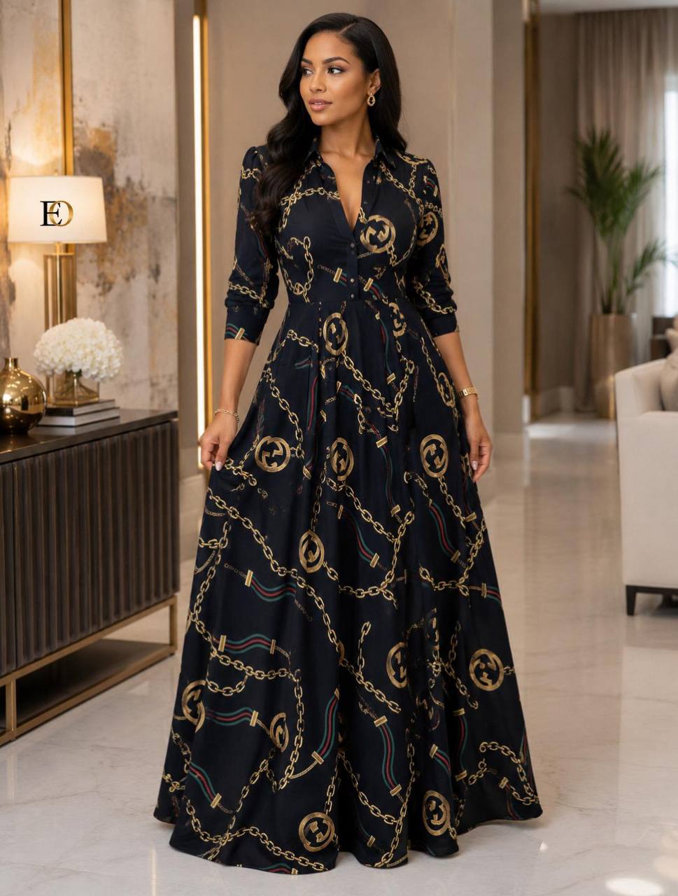 DRESS  LONG SHIRT EMBROIDERED
