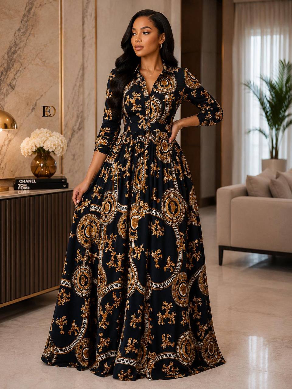 DRESS  LONG SHIRT EMBROIDERED