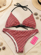 CD - Bikini de patrón oblicuo