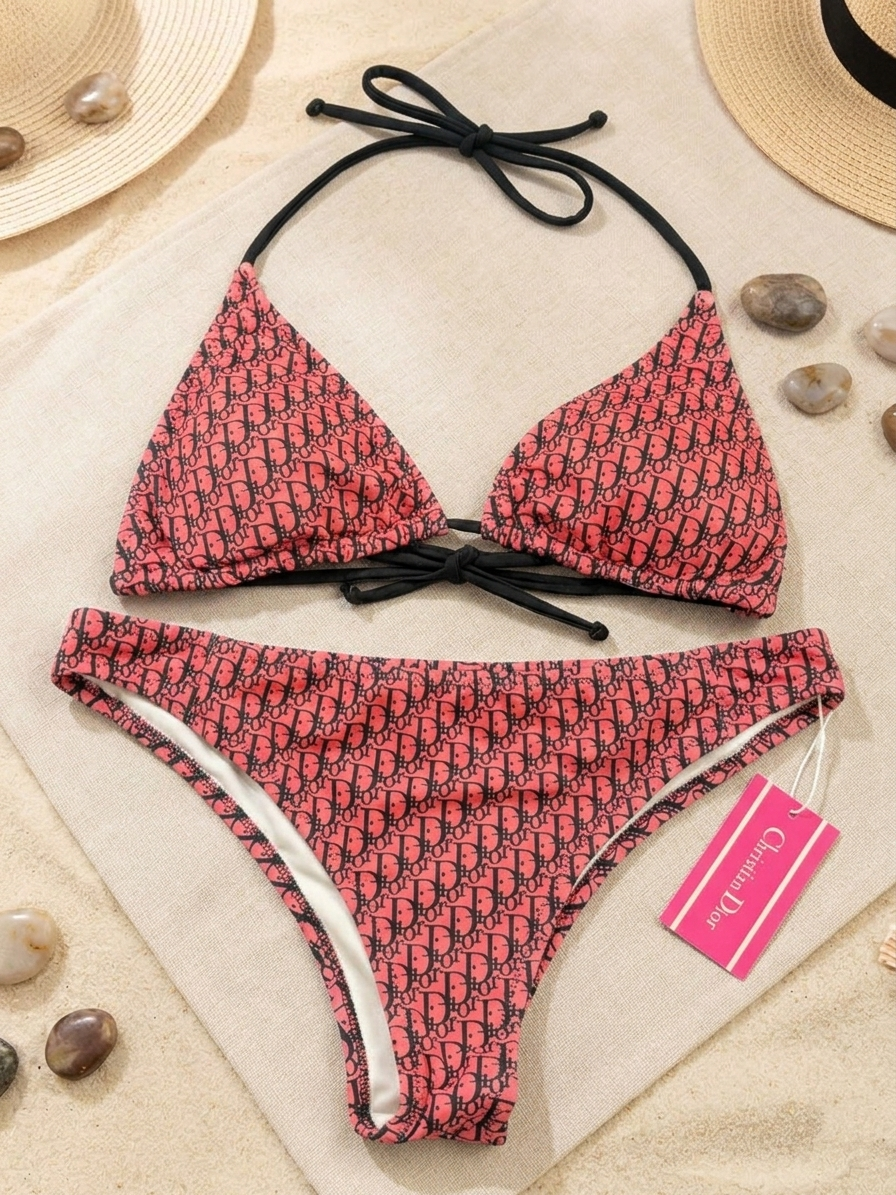 CD - Bikini de patrón oblicuo
