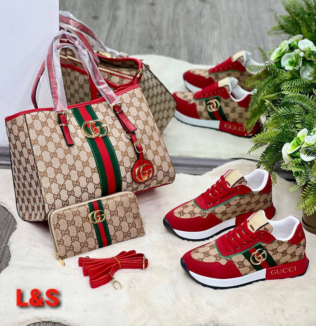Bolso, zapatos y Cartera