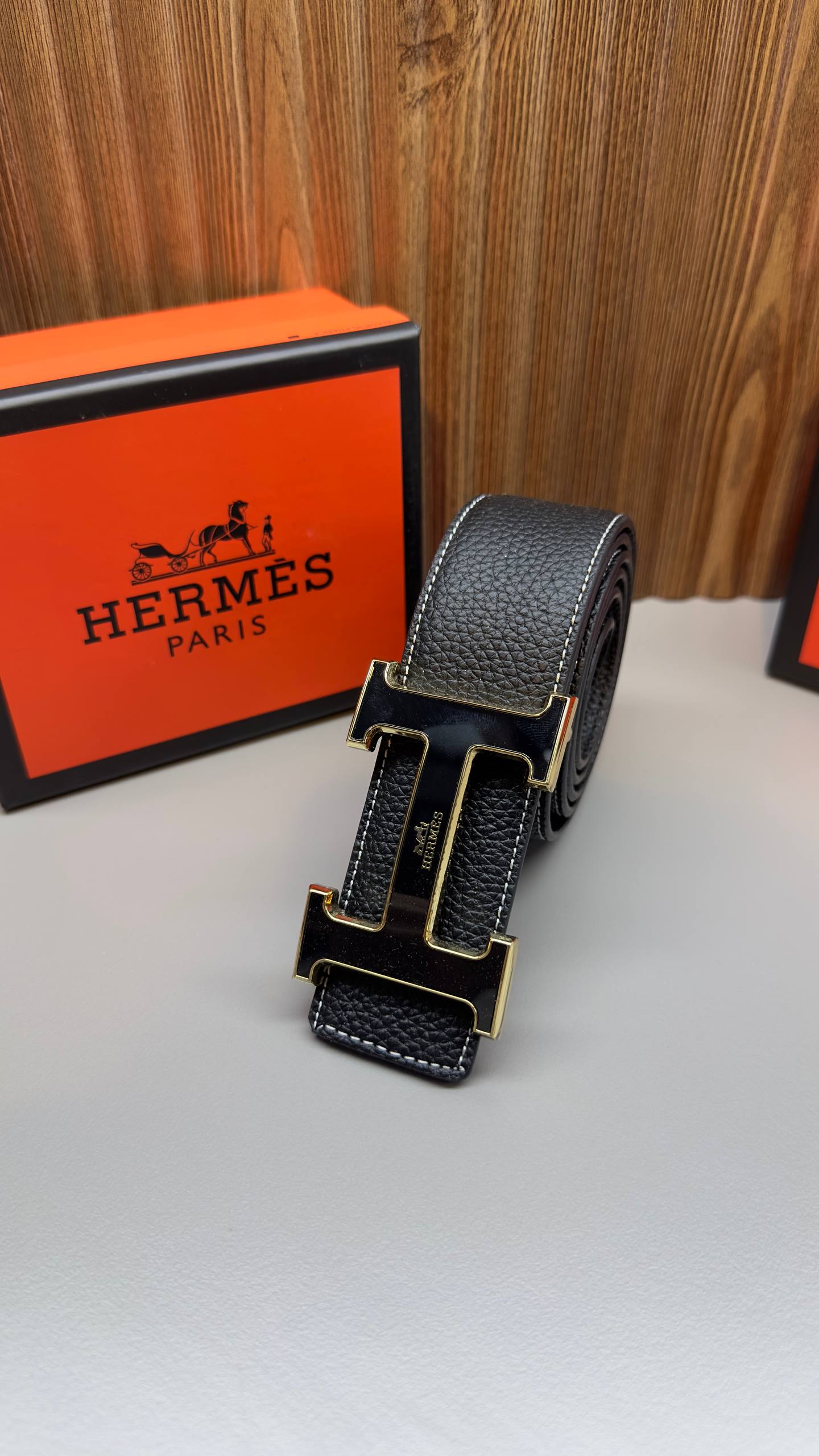 HMS Leather Belt - Black
