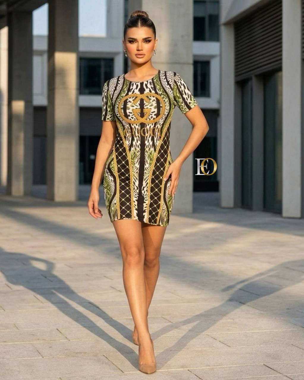 Stone-detailed tunic