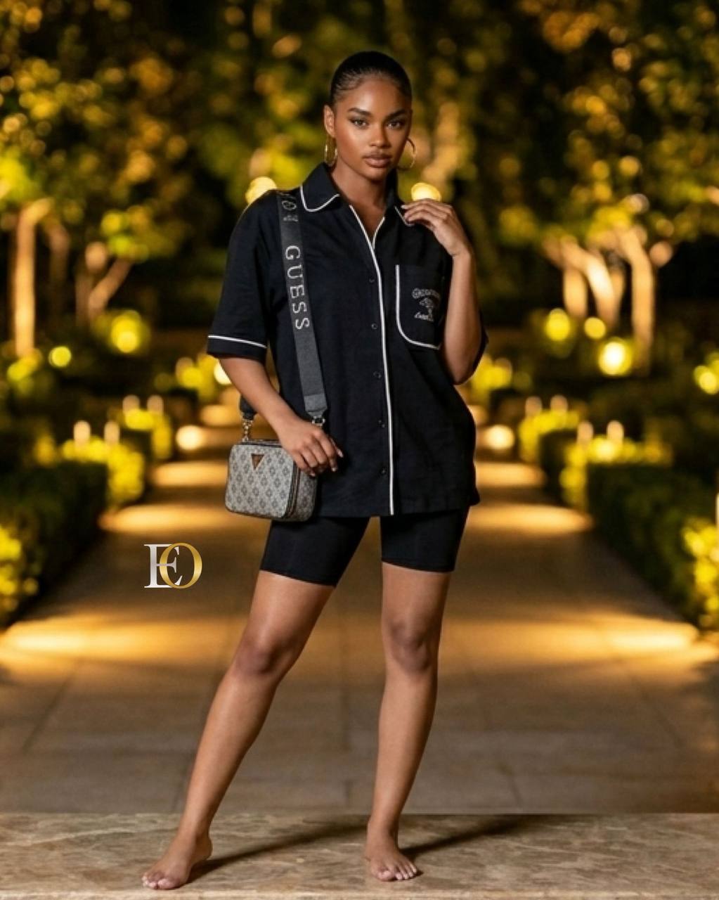 CD shirt and shorts set