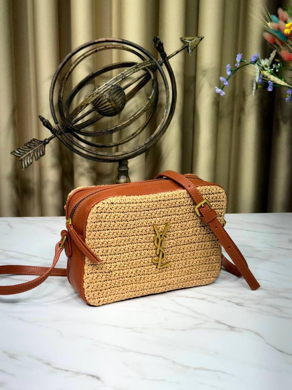Raffia Lou Camera Bag