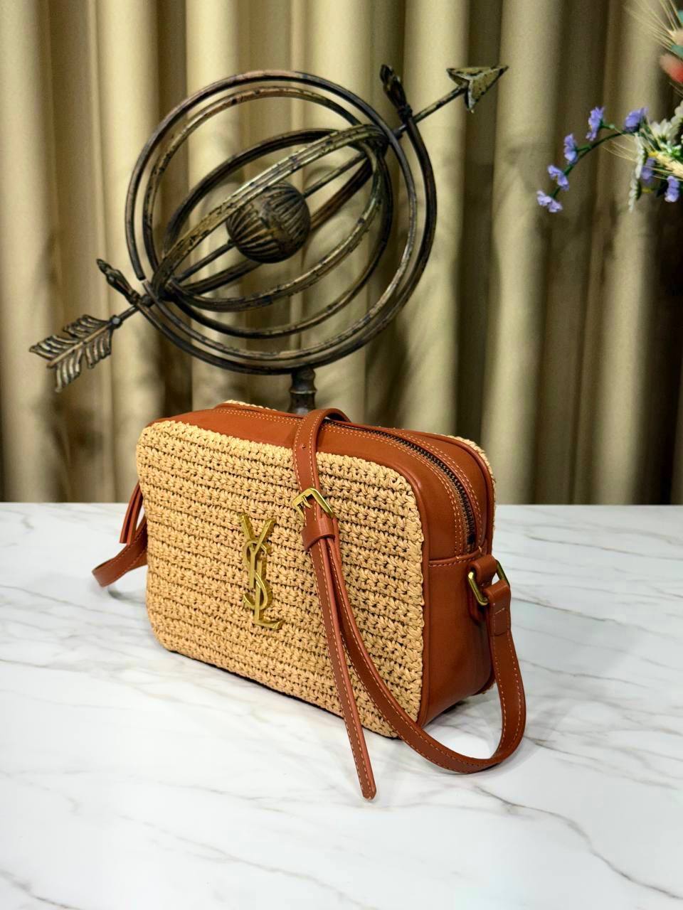 Raffia Lou Camera Bag