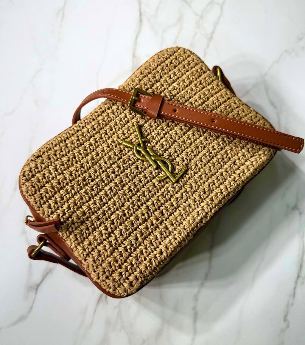 Raffia Lou Camera Bag