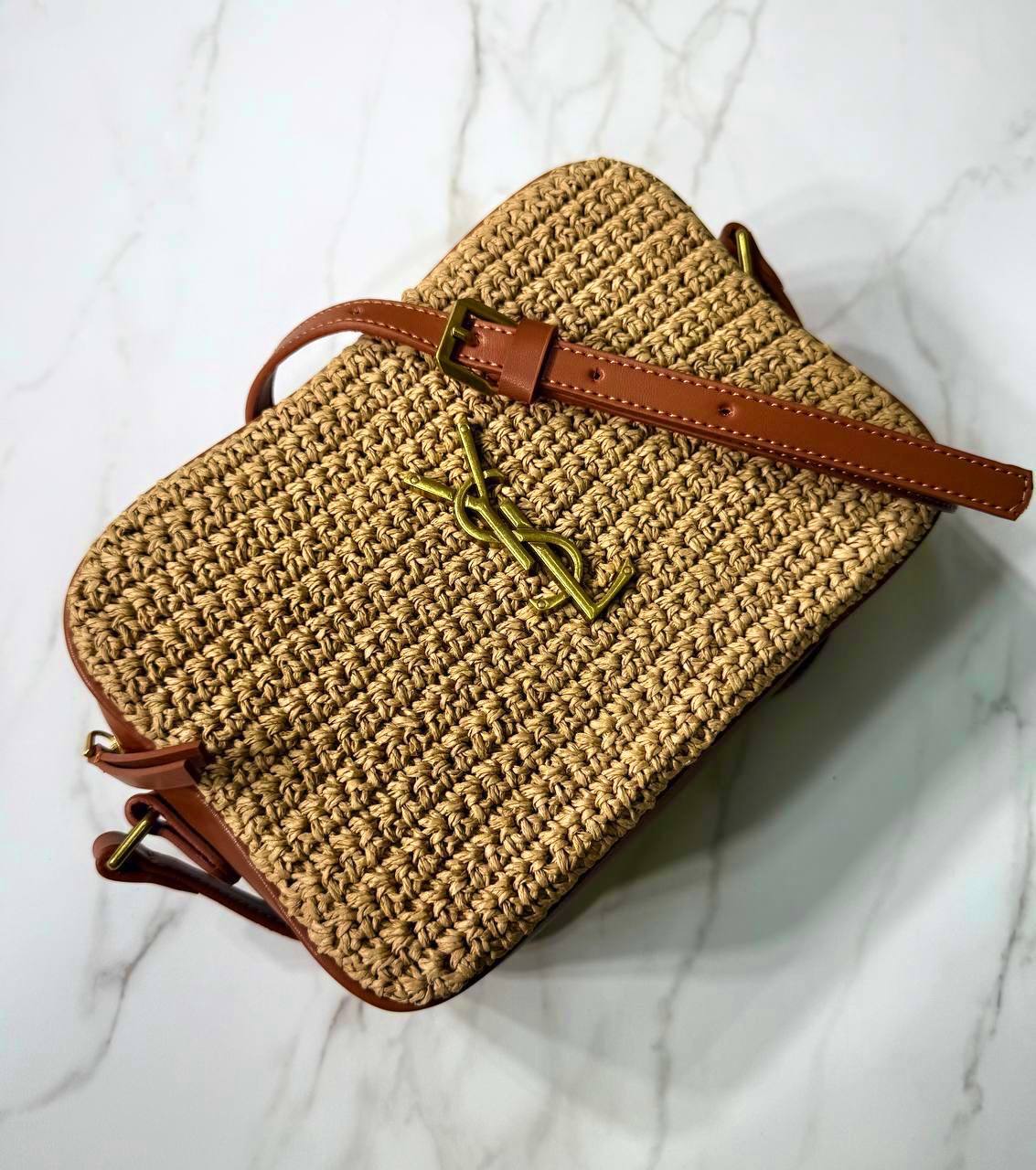 Raffia Lou Camera Bag