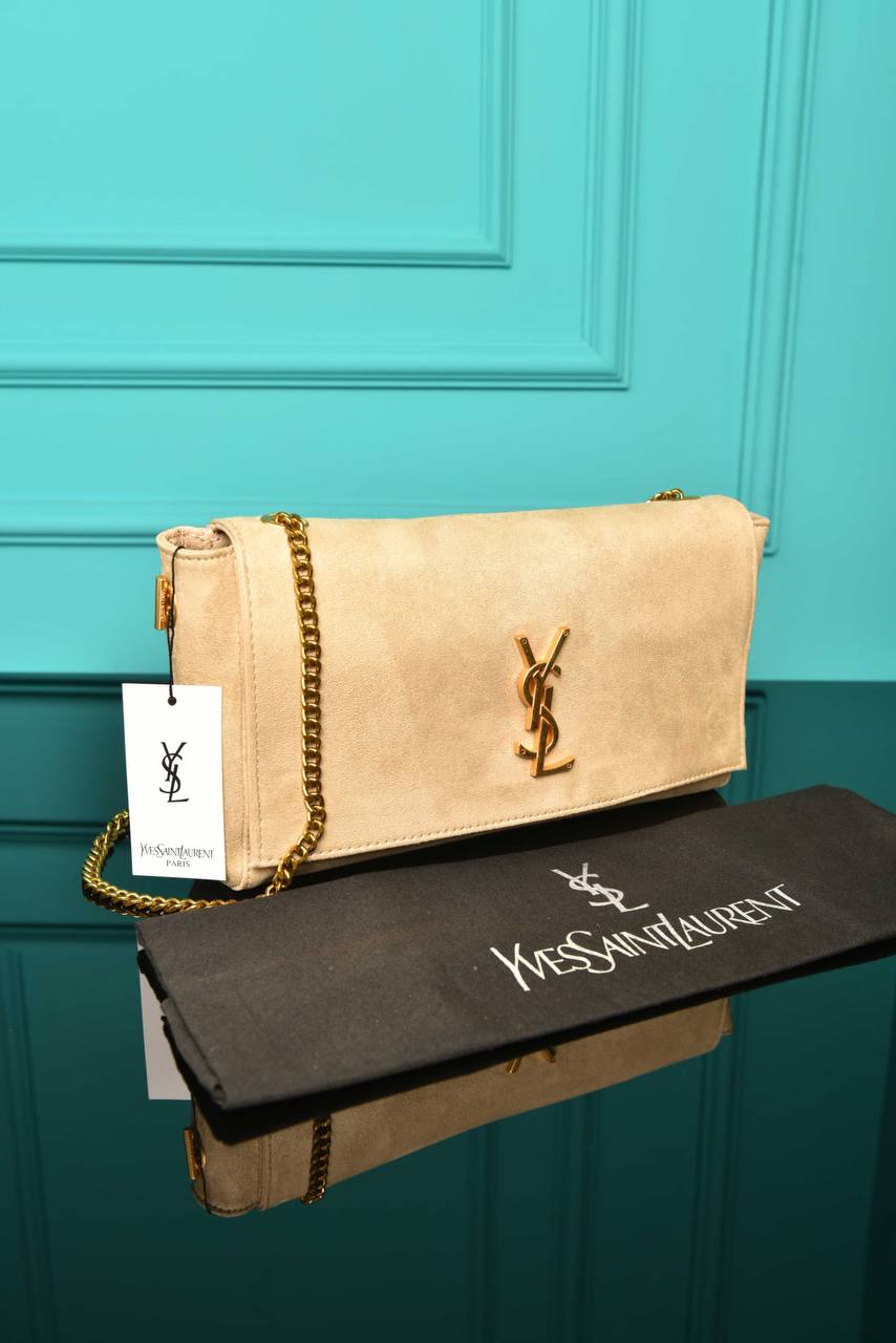 Medium Reversible Kate Flap Bag - Suede