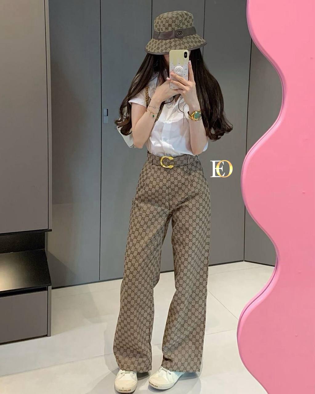 Fabric : Woven Fabric Skirted TK Satin Blouse