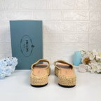 Raffia Slippers