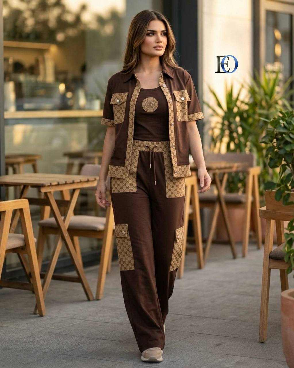 G Fabric  Javquard Gabardine 2 Pieces Set
