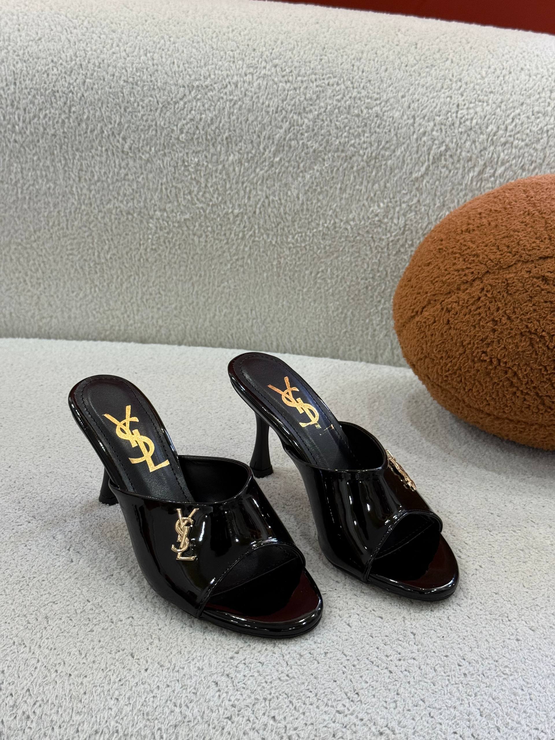 y.s.l high-heeled shoes
