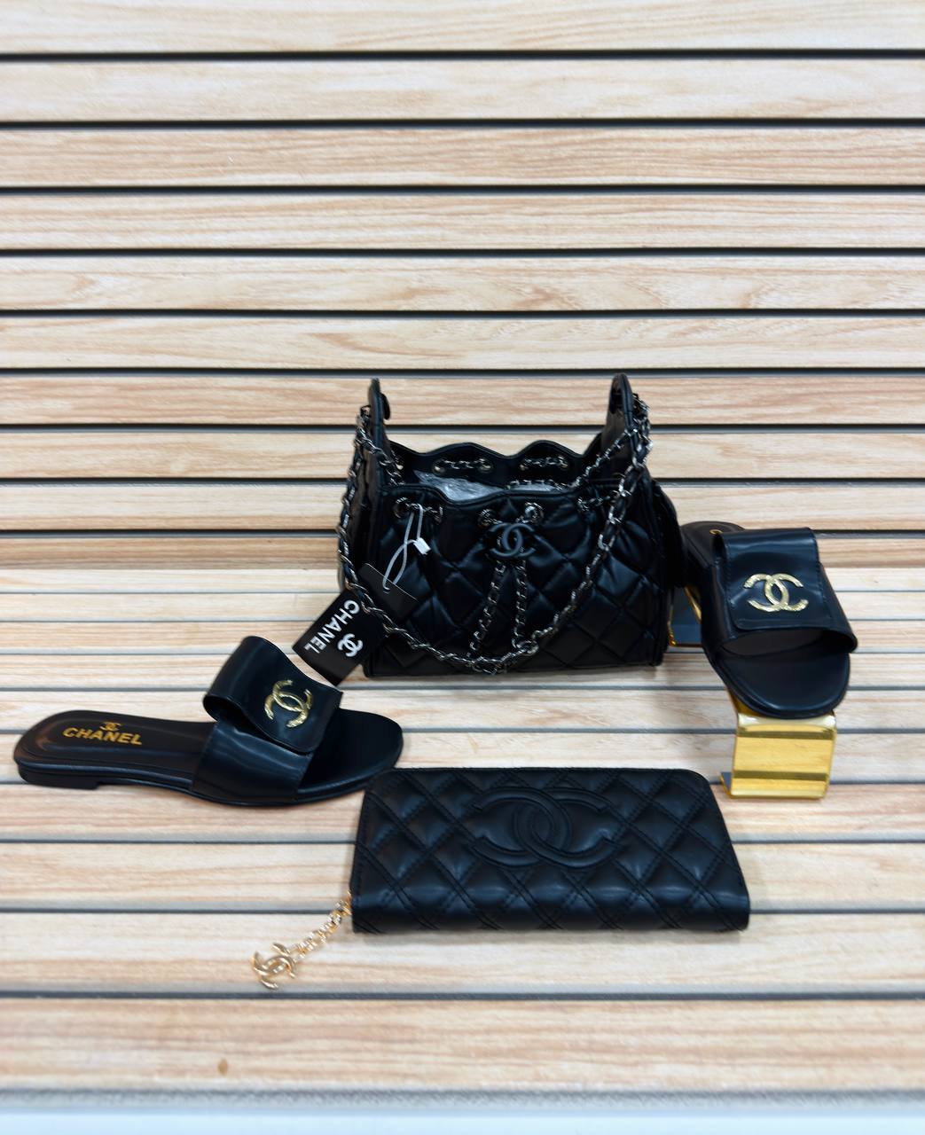C.H new model slipper and bag set